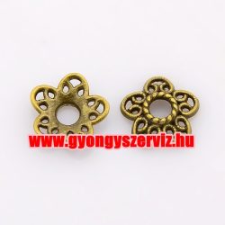 20db gyöngykupak. 10x3mm. Antik bronz szín.