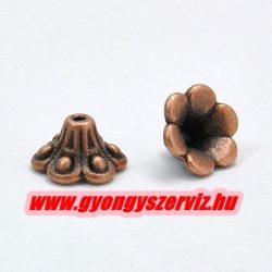 20db gyöngykupak. 10x6mm. Antik réz szín.