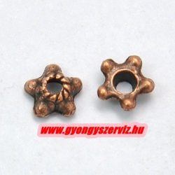 50db gyöngykupak. 5.5x2mm. Antik réz szín.